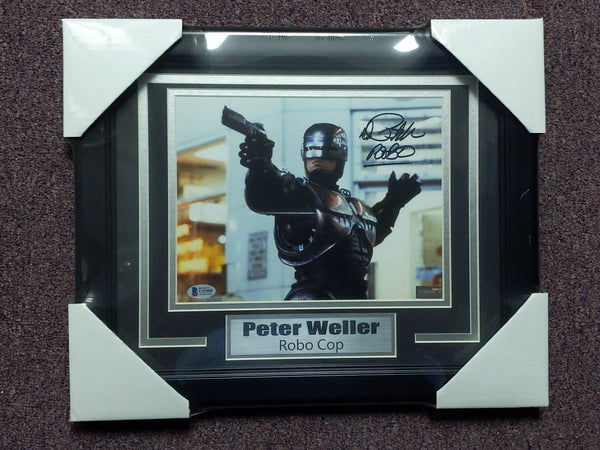 PETER WELLER Signed 8x10 Photo FRAMED Robocop Autograph BAS JSA COA A