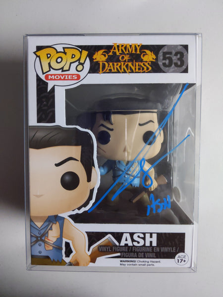 BRUCE CAMPBELL Signed ASH Evil Dead Army of Darkness FUNKO POP Autograph BAS JSA COA Front