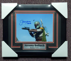Jeremy Bulloch Signed 8x10 Photo FRAMED Star Wars Boba Fett BAS JSA COA A