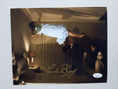 LINDA BLAIR Signed The Exorcist 8x10 Photo Regan Autograph Beckett BAS JSA Gold x