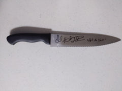 DAVID HOWARD THORNTON Signed Art the Clown Steel KNIFE TERRIFIER BAS JSA COA