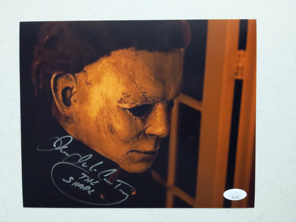 JAMES JUDE COURTNEY Signed Michael Myers 8x10 Photo THE SHAPE HALLOWEEN 2018 BAS JSA COA  L