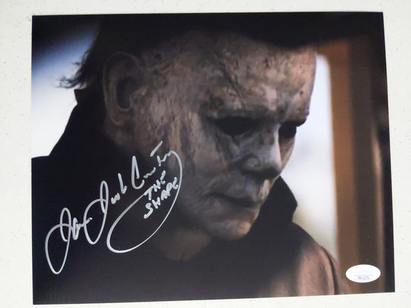JAMES JUDE COURTNEY Signed Michael Myers 8x10 Photo THE SHAPE HALLOWEEN 2018 BAS JSA COA  P