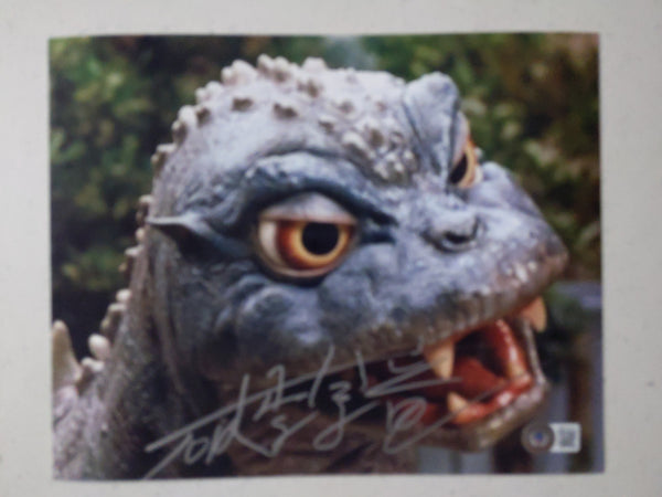 Hariken Hurricane Ryu Signed GODZILLA 8x10 Photo Suit Actor Baby Jr BA ...