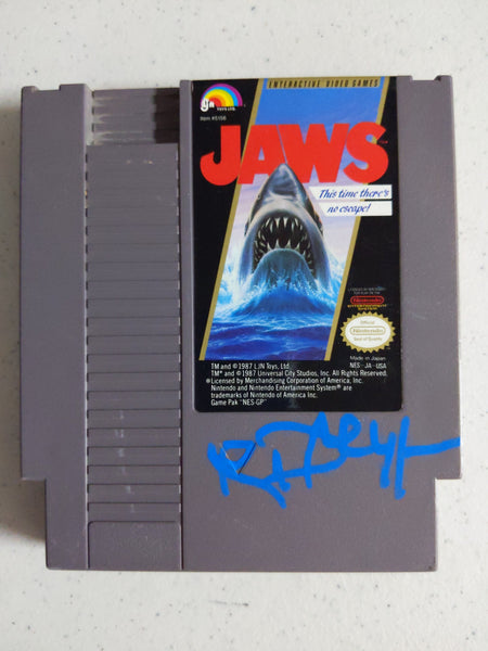 Richard Dreyfuss Signed NES Nintendo Game Cartridge JAWS Matt Hooper BAS QR JSA