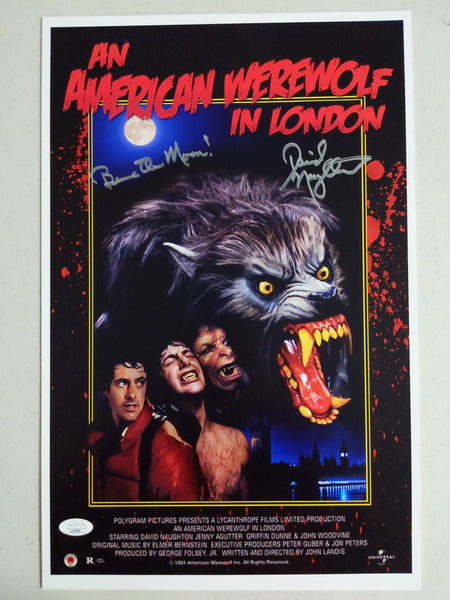 DAVID NAUGHTON Signed 11x17 POSTER American Werewolf in London Autograph BAS JSA B