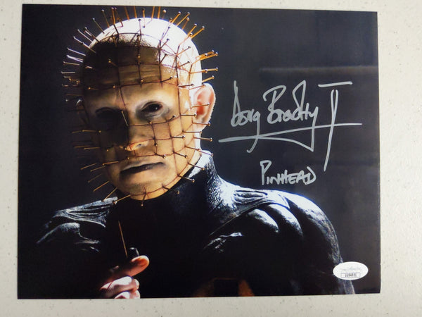 DOUG BRADLEY Signed Hellraiser Pinhead 8x10 Photo Autograph Horror Auto BAS JSA COA X