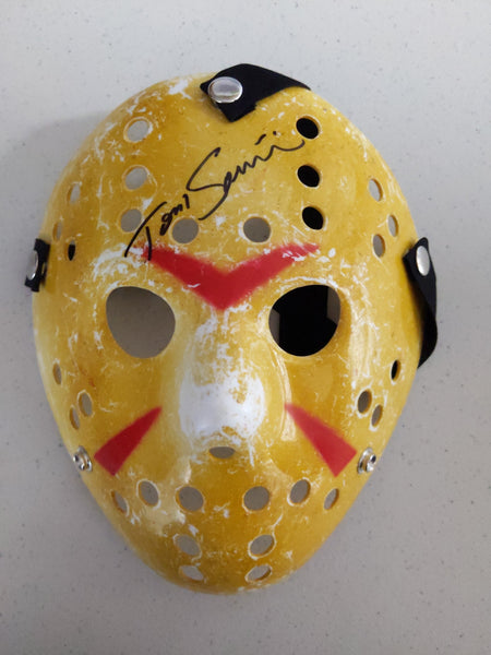 TOM SAVINI Signed Jason Voorhees Mask Autograph Horror SFX Icon BAS JSA COA