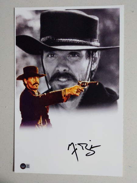 MICHAEL BIEHN Signed TOMBSTONE 11x17 Movie Poster JOHNNY RINGO JSA QR Code B