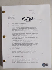 MICHAEL BIEHN Signed TERMINATOR Movie SCRIPT Autograph BECKETT BAS QR Code