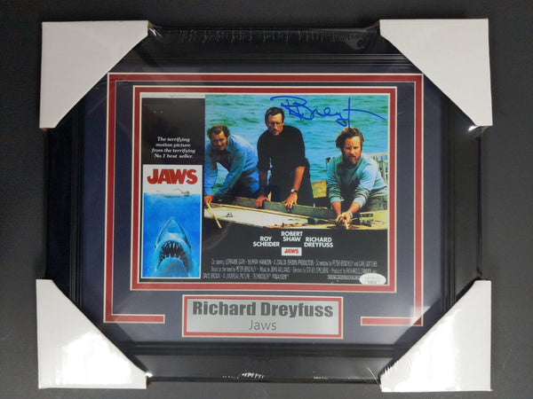 RICHARD DREYFUSS Signed 8x10 Photo FRAMED Autograph Matt Hooper JSA BAS COA D