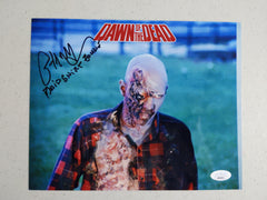 Paul Musser Signed Dawn of the Dead 8x10 Photo Plaid Shirt Zombie Auto BAS JSA G
