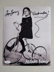 LISA LORING Signed 8x10 Photo Wednesday Inscription Addams Family BAS JSA A