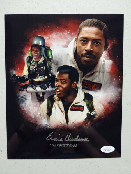 Ernie HUDSON Signed 8x10 Photo Ghostbusters Winston Inscription BAS JSA COA A