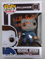 WILL SANDIN Signed Michael Myers FUNKO POP Figure Halloween BAS JSA COA