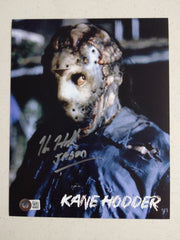 KANE HODDER Signed 8x10 Photo JASON VOORHEES Friday the 13th Part 7,8,9,X Autograph JSA COA Y