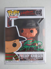 HEATHER LANGENKAMP Signed Nightmare on Elm Street Freddy Krueger FUNKO POP Nancy Autograph BECKETT BAS JSA COA G