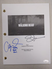 GREG NICOTERO ADDY MILLER 2x Signed The Walking Dead SCRIPT BAS JSA COA