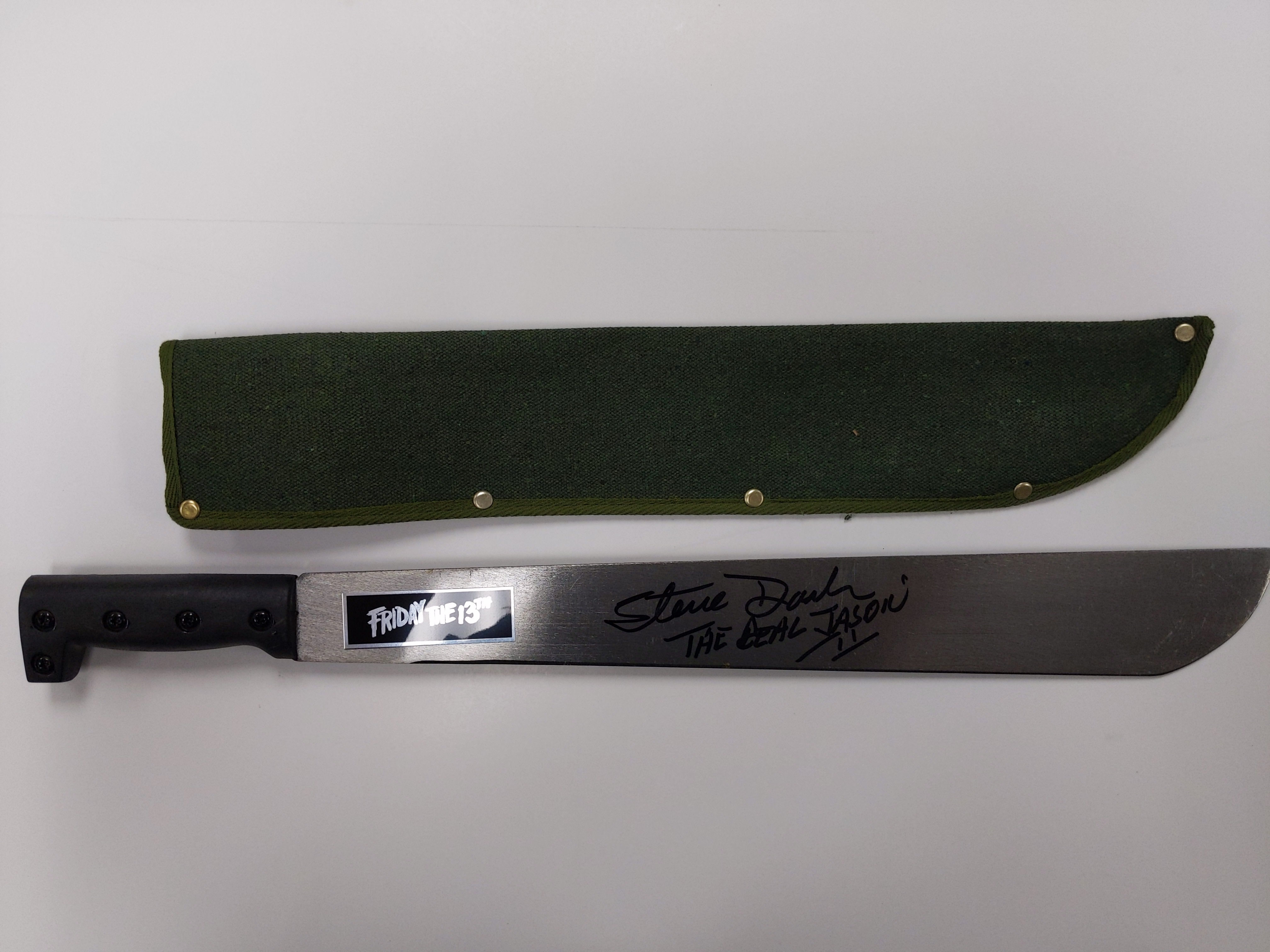 STEVE DASH Signed Steel Machete Jason Friday the 13th Part 2 BAS