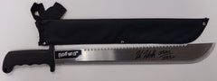 KANE HODDER Signed Silver Steel MACHETE Jason Voorhees Friday the 13th 7,8,9,X HORROR BAS JSA COA