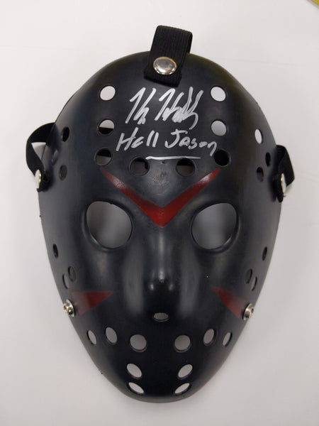 KANE HODDER Signed Hell Jason HOCKEY MASK Autograph Jason Voorhees Friday the 13th 13X Studios BAS QR B