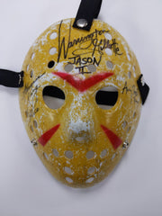 Warrington GILLETTE - Adrienne KING - Amy STEEL 3x Signed Jason HOCKEY MASK Friday the 13th Part 2 Autograph BAS JSA COA