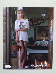 Kathleen KINMONT Signed 8x10 Photo Halloween 4 Kelly Meeker Autograph BAS JSA COA