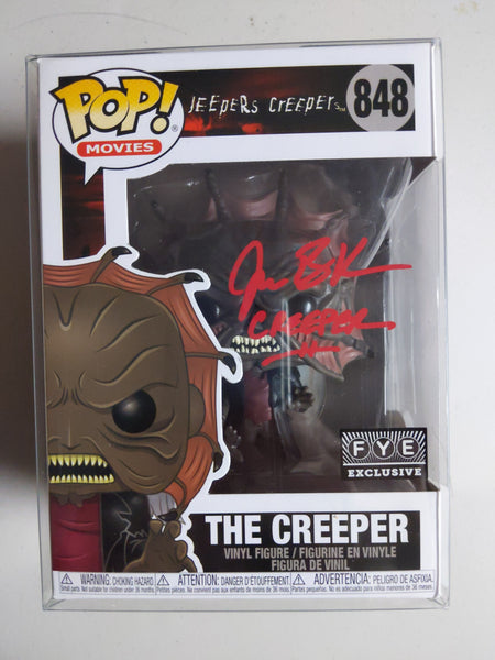 JONATHAN BRECK Signed Jeepers Creepers FYE Special FUNKO POP The Creeper Autograph BAS JSA COA