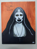 BONNIE AARONS Signed THE NUN Original Pop  ART PAINTING Autograph RARE BECKETT COA - HorrorAutographs.com