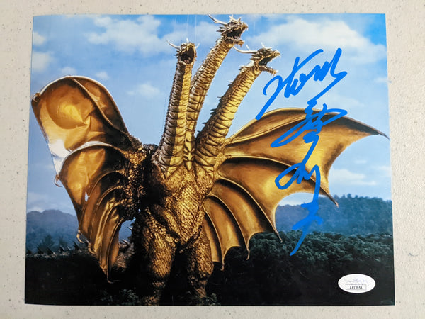 TSUTOMU KITAGAWA Signed GODZILLA King Ghidorah 8x10 Photo Autograph BAS JSA COA K