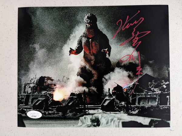 TSUTOMU KITAGAWA Signed GODZILLA 8x10 Photo Autograph BAS JSA COA N
