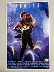 CARRIE HENN Signed ALIENS 11x17 Movie Poster Autograph NEWT JSA COA B