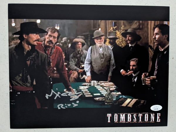 MICHAEL BIEHN Signed TOMBSTONE 10x13 PHOTO JOHNNY RINGO JSA BAS Becket ...