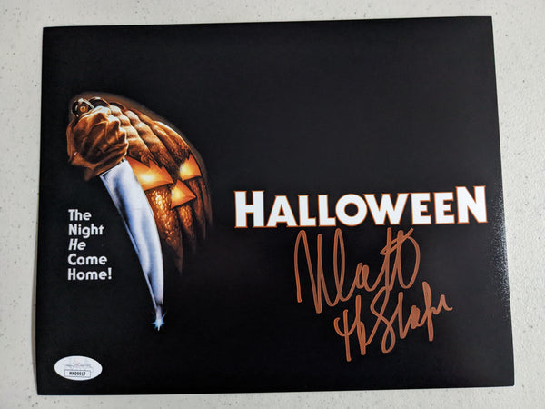 NICK CASTLE Signed Michael Myers 8x10 Photo The Shape HALLOWEEN JSA BAS COA W