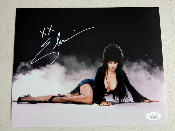 ELVIRA Signed 8x10 PHOTO Autograph Horror Scream Queen BAS JSA COA