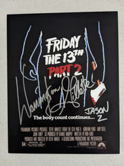 WARRINGTON GILLETTE Signed Jason Voorhees 8X10 Photo Autograph FRIDAY THE 13TH Part 2 JSA COA A