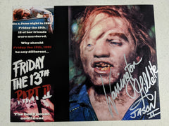 WARRINGTON GILLETTE Signed Friday the 13th Part 2 8x10 Photo Autograph Jason Voorhees JSA COA C