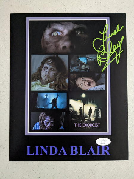 LINDA BLAIR Signed The Exorcist 8x10 Photo Regan Autograph Beckett BAS JSA COA C