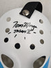 TOM MORGA Signed Hockey Mask Jason Voorhees Friday the 13th Part 5 BAS JSA C White