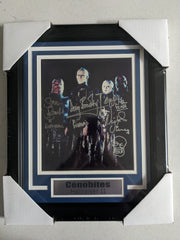 Doug Bradley Simon Bamford Nicholas Vince Barbie Wilde 4X Signed CENOBITES 8x10 Photo FRAMED HELLRAISER Autograph Horror COA
