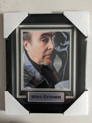 WES CRAVEN Signed 8x10 PHOTO FRAMED Master of Horror BAS COA B