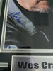 WES CRAVEN Signed 8x10 PHOTO FRAMED Master of Horror BAS COA B