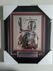 Jeremy Bulloch Signed 8x10 Photo FRAMED Star Wars Boba Fett BAS JSA COA B