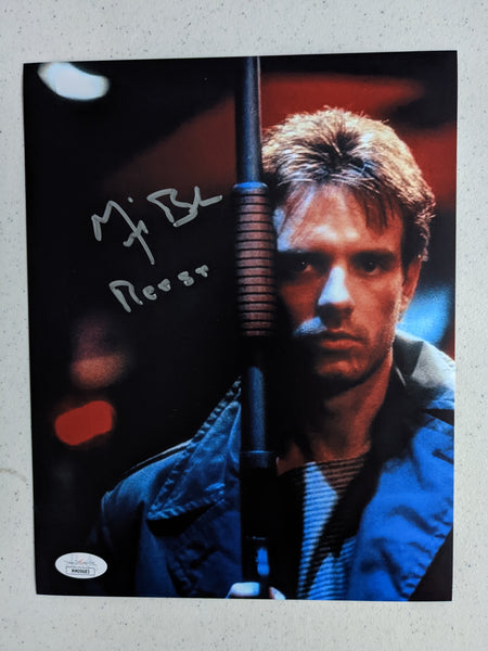 MICHAEL BIEHN Signed TERMINATOR 8x10 Photo Autograph Reese Inscription Autograph BAS JSA COA
