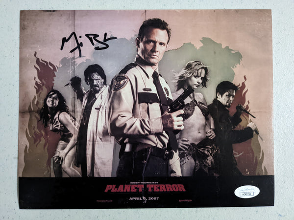MICHAEL BIEHN Signed Planet Terror 8x10 PHOTO Sheriff Hague Autograph  BAS JSA COA