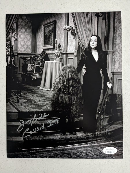 FELIX SILLA Signed 8x10 Photo COUSIN ITT Addams Family Autograph BAS JSA A - HorrorAutographs.com