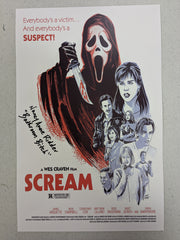 Nancy Anne Ridder Signed 11x17 Movie POSTER Wes Craven SCREAM Autograph JSA COA B