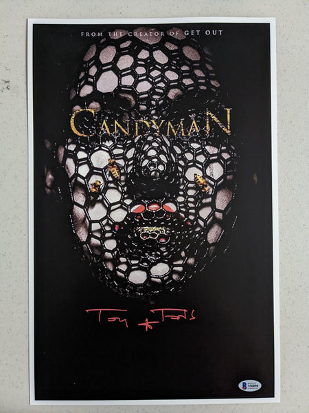 TONY TODD Signed 2020 CANDYMAN 11x17 Movie Poster Autograph BECKETT BAS COA