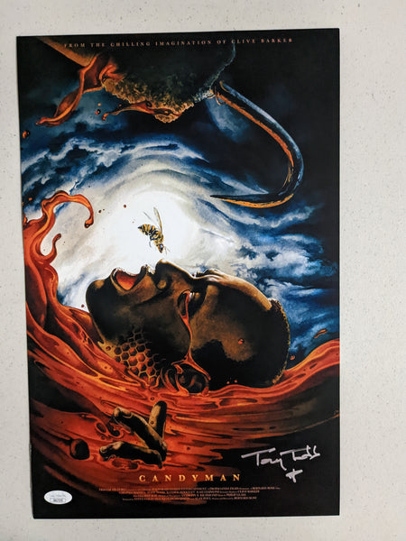 TONY TODD Signed CANDYMAN 11x17 Poster Autograph JSA COA B - HorrorAutographs.com