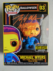 TONY MORAN Signed Michael Myers Funko Pop Figure Blacklight Limited Edition Autograph HALLOWEEN BAS JSA Orange